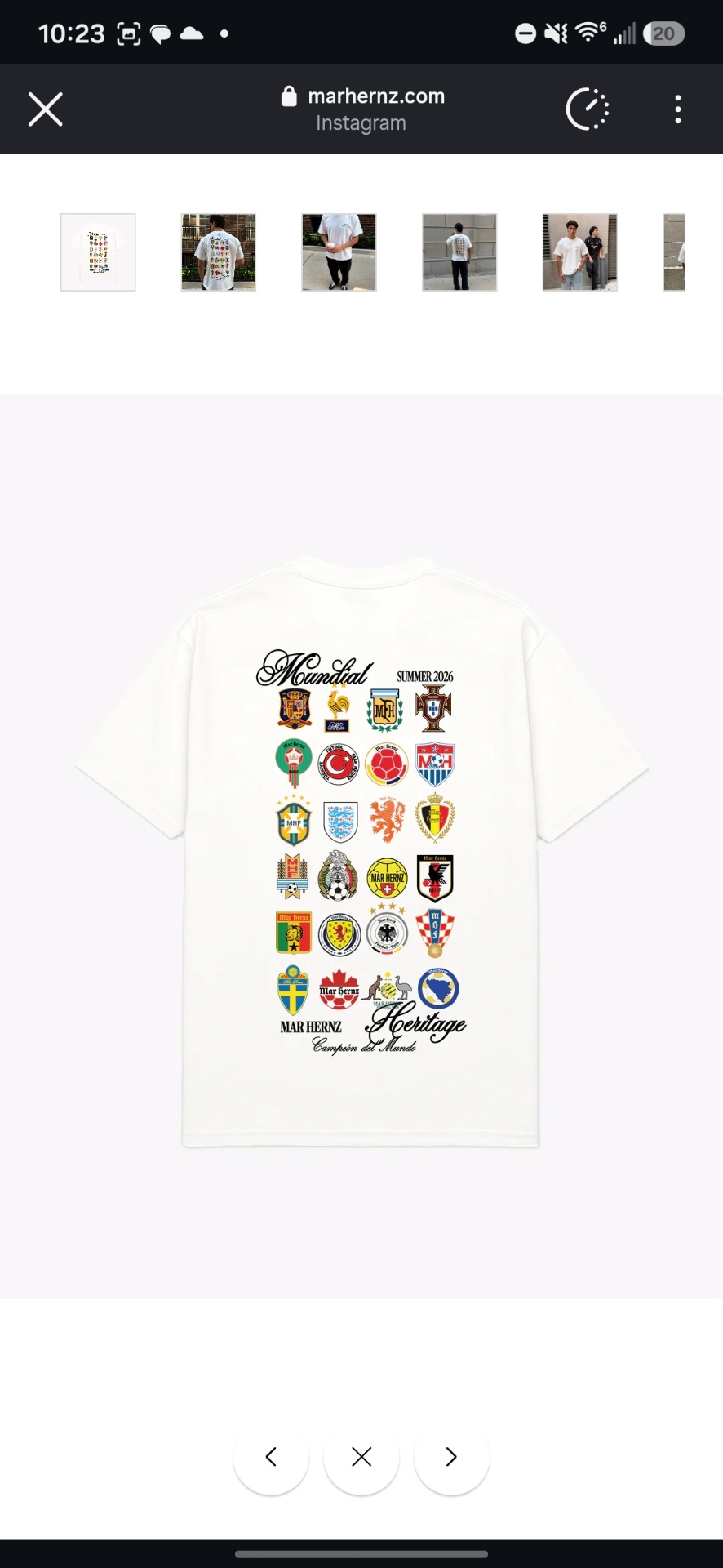Mar Hernz · Mundial Tee